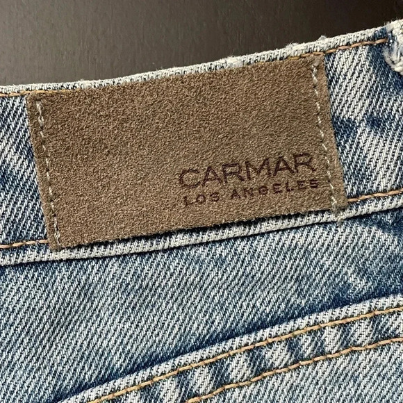 NWOT Carmar LA denim mini skirt 26 - Picture 4 of 4
